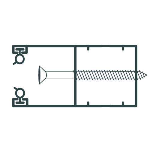 stirnseitige Bohrung