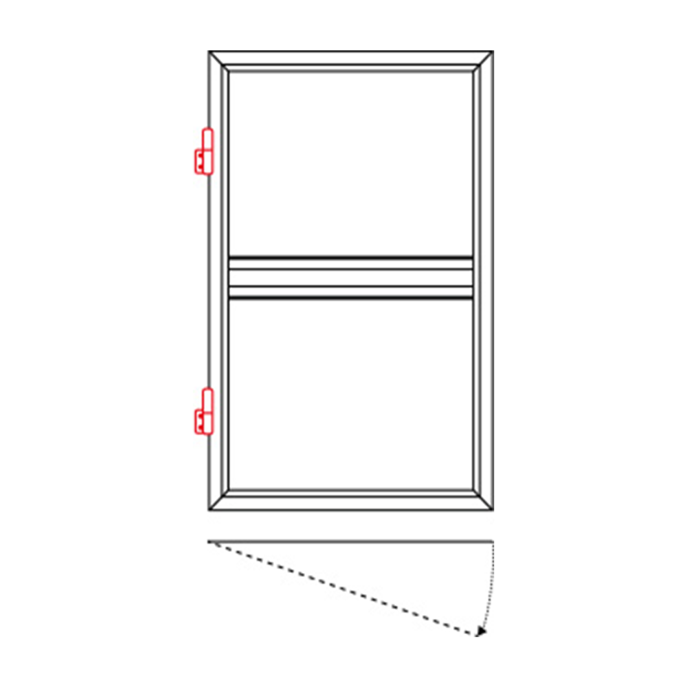 Linke Seite von außen gesehen