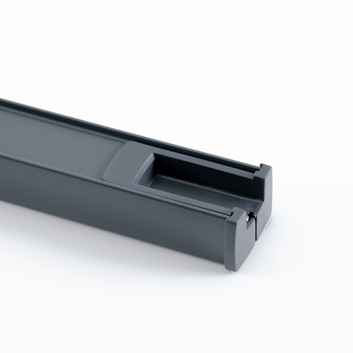 Schienen anthrazit matt (RAL 7016) / Kunststoffteile anthrazit