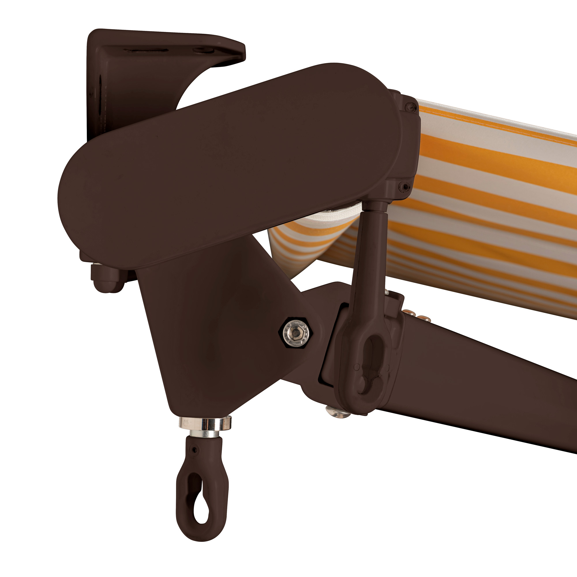 Gestell braun / Endkappen schwarz