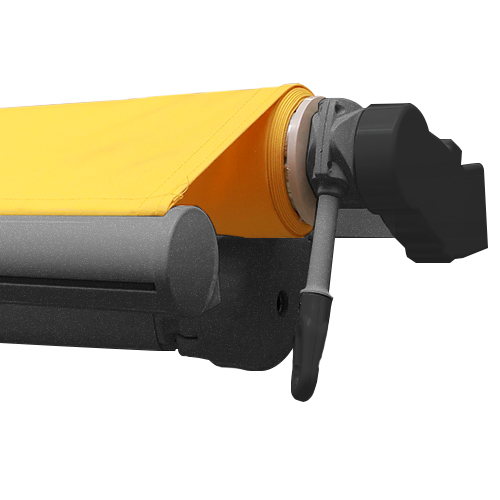 Gestell grau aluminium / Endkappen schwarz