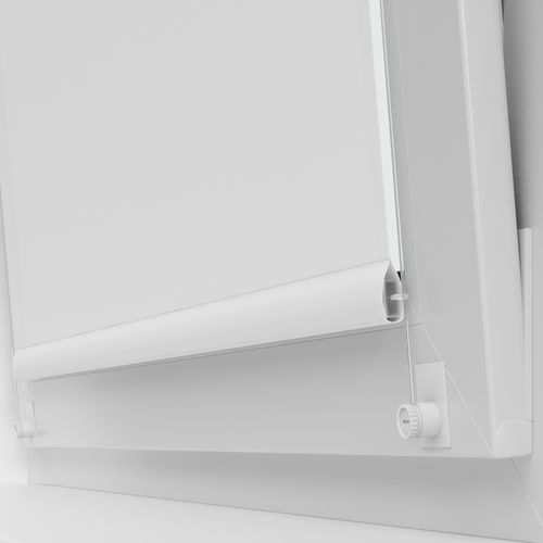 mit Seitenführung geklebt