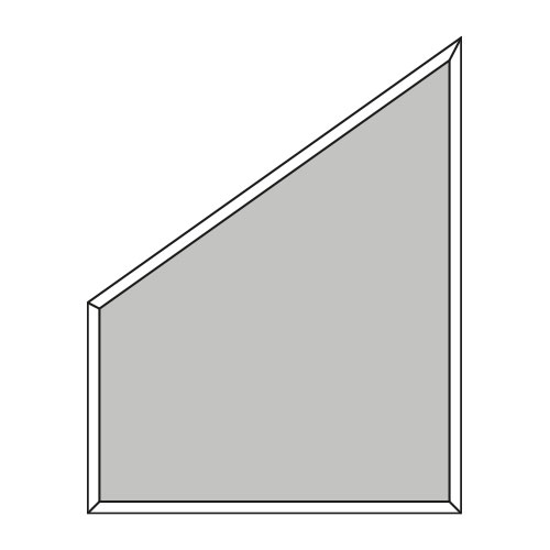 Trapez rechtwinklig links