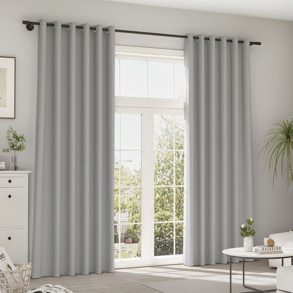 21 grau / verdunkelnd / Linen Wisper