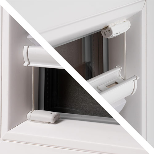 mit magnetischen Spannschuhen